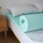 Simple&Opulence 3 Inch Egg Crate Memory Foam Mattress Topper, Cooling Gel Mat...