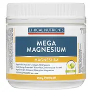 Ethical Nutrients Mega Magnesium Powder Citrus 200g