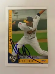 Tyler Watson 2016 Signed Burlington Bees Team Card