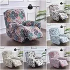 1 Seater Split Recliner Sofa Cover Anti-dirt Stretch Relax Floral Slipcovers