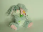 9 inch bunny plush stuffed animal blue grey kellytoy