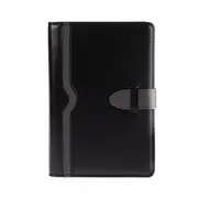 Debden DayPlanner Personal Organiser Hard Cover PU Strap Black PRHSU3 18x10cm