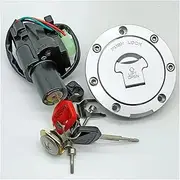 Ignition Key Switches for CB600F for Hornet 599 600 PC36 2003-06 CB750 F2 for Nighthawk Seven Fifty 2002-08 Ignition Switch Gas Cap Seat Key Lock Set Ignition Barrel Key Switch