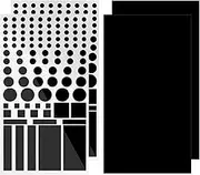 mmcrz Light Blocking Stickers, LED Blackout Dimming Sheets for Routers, TV Covers (Black-4 Sheet)