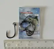 40 Ringed Live Bait Hooks 4x Strong Size 8/0 Black Nickel - 40 Fishing Hooks