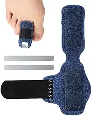 Toe Brace - Breathable Toe Straighteners for Crooked Toes | Toe Straighteners, Reusable Toe Wraps, Cushioned Broken Toe Splint for Men, Women, Toe Alignment