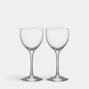 Orrefors More Crystal Nick & Nora Glasses (Set of Two)