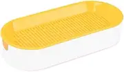 Cat Grass Planter Plastic Grass Box for Indoor Cat Grass,Practical Soil Free Growing Containers (Yellow)