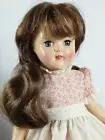 DOLL WIG LONG BRUNETTE FITS VINTAGE AND MODERN DOLLS 7/8"