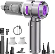 Car Vacuum Cleaner, 4 in 1 Cordless Handheld Vacuum Cleaner, 22000PA High Power Mini Vacuum Cleaner, Rechargeable Handheld Vacuum,Portable Cordless Compressed Air Duster Air Blower for Car Home