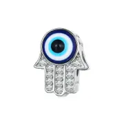 925 Sterling Silver Zircon Hand Of Fatima Bracelet