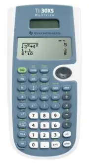 TI 30XS MultiView School Calculator 4 Line Display Statistics Functions