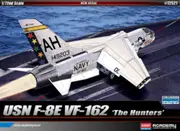 Academy 1/72 USN F-8E VF-162 "The Hunters" Plastic Model Kit [12521]