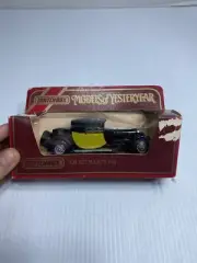 LESNEY MATCHBOX 1983 YESTERYEAR Y24 Black 1927 BUGATTI 44 Diecast Car