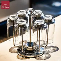 在飛比找Yahoo!奇摩拍賣優惠-Rona洛娜耐熱水晶玻璃家用透明酒店泡茶水杯牛奶飲料杯套裝