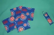 NEW COASTERS SET of 4 and/or KEYCHAIN key ring CHAMPS CHICAGO CUBS BASEBALL