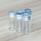 10ML 10~100PCS Essential Glass Bottles Oils Mini Aluminum Candy Lids Perfume
