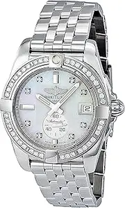 [Breitling] Unisex BTA3733053-A717SS Galactic Analog Display Swiss Automatic Silver Watch, Silver