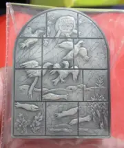 Rare 999 Silver Tablet, REUBEN - 12 Tribes, CHAGALL Windows, Jacques Cartier