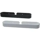 2 Pcs Black Bathroom Towel Rack Aluminum Bath Towel Holder Towel Rack Bathroom
