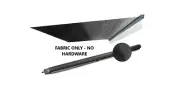 DOMETIC FABRIC ONLY 8700 11' ROLL OUT AWNING CHARCOAL BLACK CARAVAN JAYCO PARTS