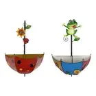 Railing Flower Pot Rail Planter Umbrella Flowerpot for Outdoor Yard Porch