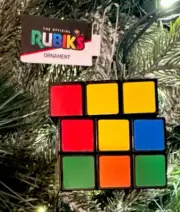 2024 Rubik’s Cube Puzzle Hanging Christmas Tree Ornament Rubiks Cube New w Tag