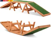 Wooden Pet Ramp Dog Agility Equipment Outdoor Puppy Obedience Training Sports Ob