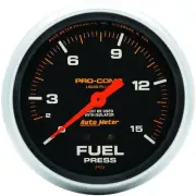 Autometer Pro-Comp 2-5/8in Fuel Level Gauge 73-10 Ohms Short Sweep Electric A...