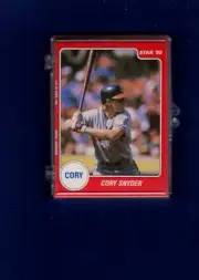1988 The Star Co. CORY SNYDER, Cleveland Indians ~ Complete 11 card SET