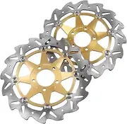 Motorbike Front Brake Disc Rotors Compatible With Kawasaki ZZR250 ZXR400 ZEPHYR 550 ELIMINATOR 600 NINJA ZX6R 636 600 ZZR600 ZEPHYR Z 750