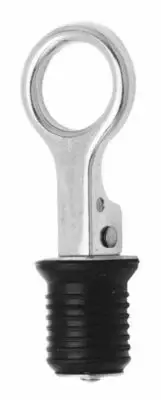 1" Snap Lock Boat DRAIN PLUG - Aluminum Rubber - livewell bilge transom fishing