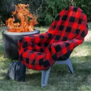 Reversible Waterproof Chair Blanket with Sherpa Lining – Portable Outdoor Cover
