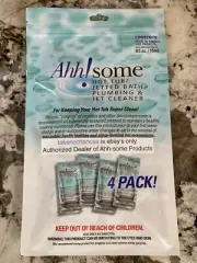 4 Pack Ahh-Some Hot Tub/Jetted Bath Plumbing & Jet Bio-Cleaner Sachet Sample