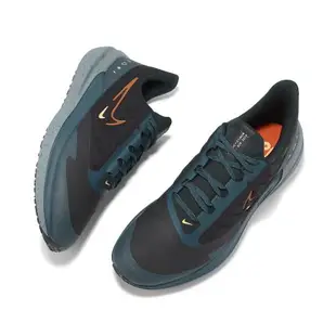 Nike 慢跑鞋 Air Winflo 9 Shield 藍 黑 男鞋 防潑水 運動鞋 DM1106-002