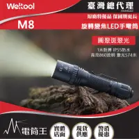 在飛比找momo購物網優惠-【WELTOOL】電筒王 M8(860流明 574米 內變焦