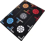 GALPADA Basketball Training Mat Silent Non Slip Pad for Footwork and Dribble Exercises Portable Agility Equipment for Home and Gym Use Thickness