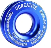 Ucreative Winch Snatch Recovery Ring 66,000 lbs for Soft Shackle and Synthetic Rope for ATV UTV SUV Truck Off-Road Vehicle Recovery (Blue)