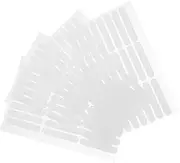 IWOWHERO 4Sheets Transparent Double Sided Showing Tape for Nail Art Display Easy to Use Adhesive Strip for Nail Salons and Personal Manicure for Showcasing Fake Nail Designs