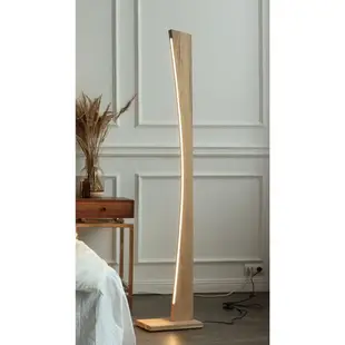 Wood floor lamp Modern floor lamp light fixture Reading standing led lamp