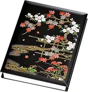 Nakatani Brothers Shokai Yamanaka Lacquer Goshuin Book, Black, Yuizui no Sato 37-2903