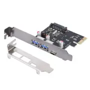New 1 USB 3.1 Type C 2 USB 3.0 Type A Adapter PCI Express Expansion Card