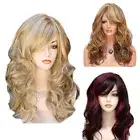 Women's wIg Wavy Hair Full Wig Hair Wig Long Curly Wigs Ombre Brown Gold Blonde