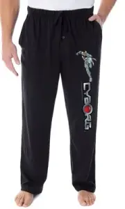 DC Comics Men's Cyborg Character And Logo Loungewear Sleep Pajama Pants
