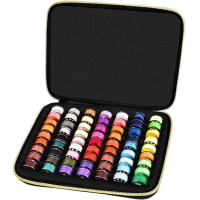 63 Slots Bobbin Case Holder - Bobbins Thread Organizer Storage - Spools Box C...