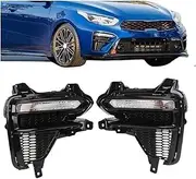 USTKWZ 2X Car DRL Daytime Running Light Fog Lamp | Compatible With Kia Cerato Forte K3 2019 2020 2021