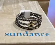 NWT Sundance Catalog Silver Gold Garnet “Spot Of Red Ring” Size 8 $188