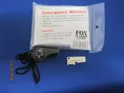 NEW Emergency Blanket, Military P38, Whistle w/Temp & Compass Super fast shippin