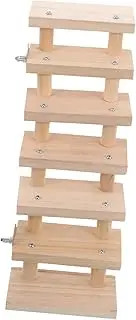 ifundom Wooden Ladder for Pets Safe Climbing Platform for Hamsters Guinea Pigs Chinchillas Enhances Balance Coordination Pet Cage Accessory