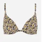 CUUP THE PLUNGE Bikini Top Size 4 and THE HIGHWAIST bottom MED Ditsy Bloom Sun